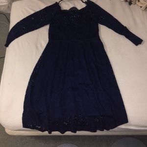 a Navy Blue dress used in a wedding